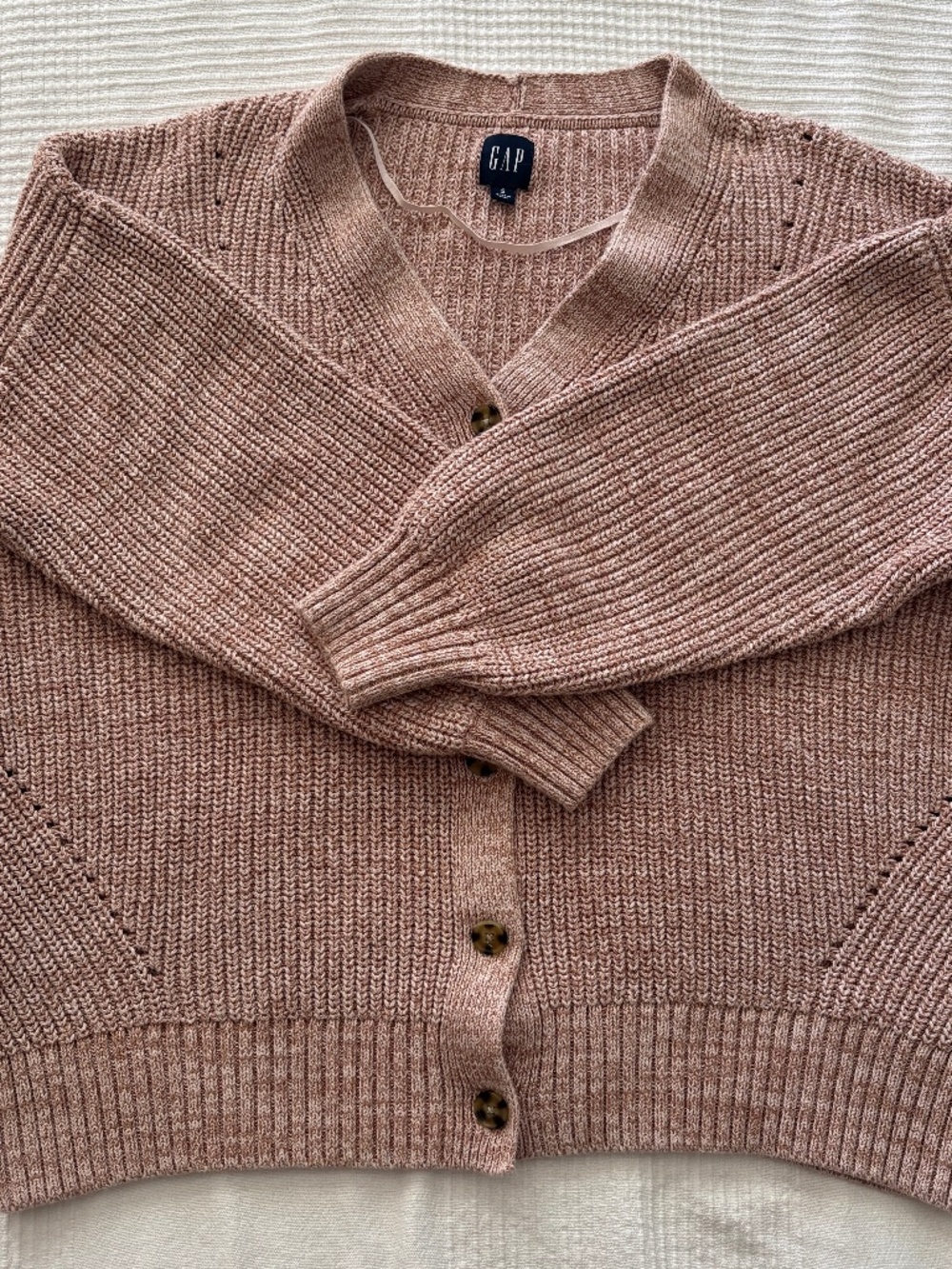 Gap Blush Pink Boyfriend Cardigan Sweater - S